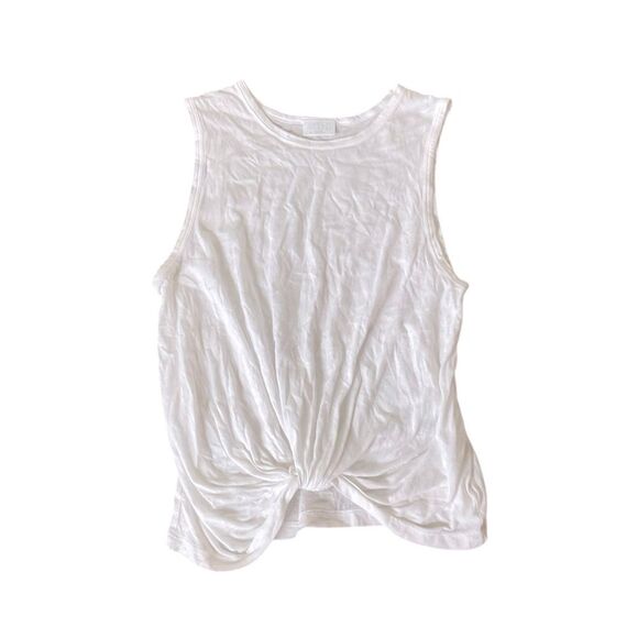 Abound White Front Tie Knot Tank Top - Picture 1 of 4